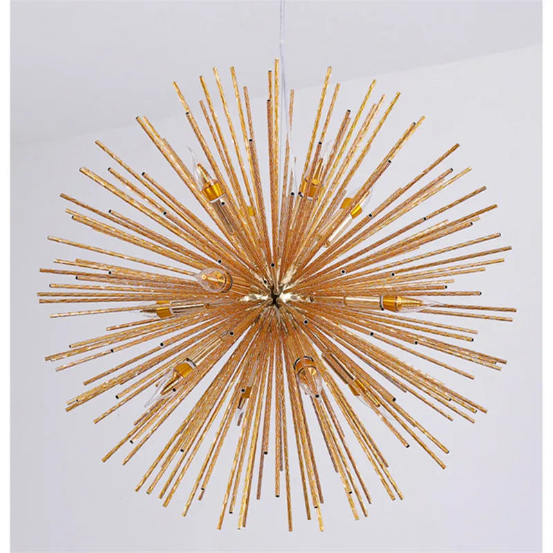 Nordic LED Chandeliers Lighting Sputnik Pendant Lamp Fixture for Restaurant Home Decor Chihuly Aluminum Dandelion Modern NEW