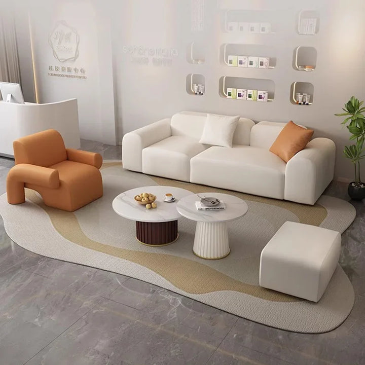 Nordic Leather Modern Sofas Comfortable Relaxing Elegant Luxury Puff Sofa Soft Designer Sofy Do Salonu Living Room Furniture