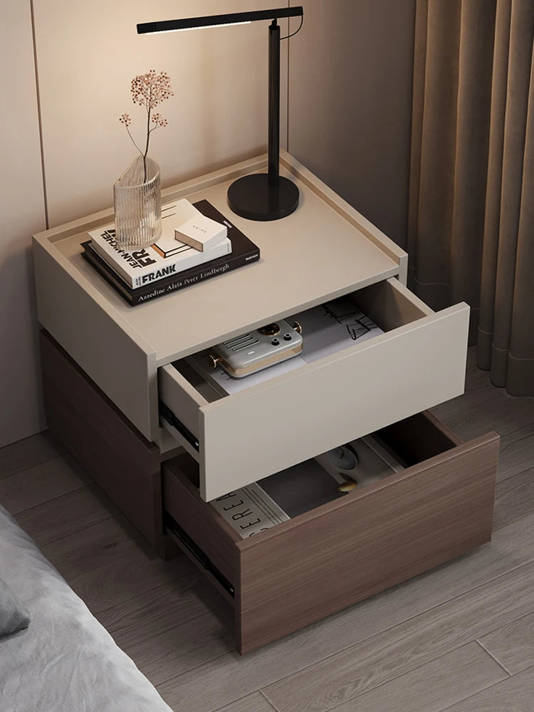 Modern Minimalist Small Home Bedside Table Bedroom Nordic Design Storage Cabinet Nightstands Mesa De Cabeceira Furniture HYNS