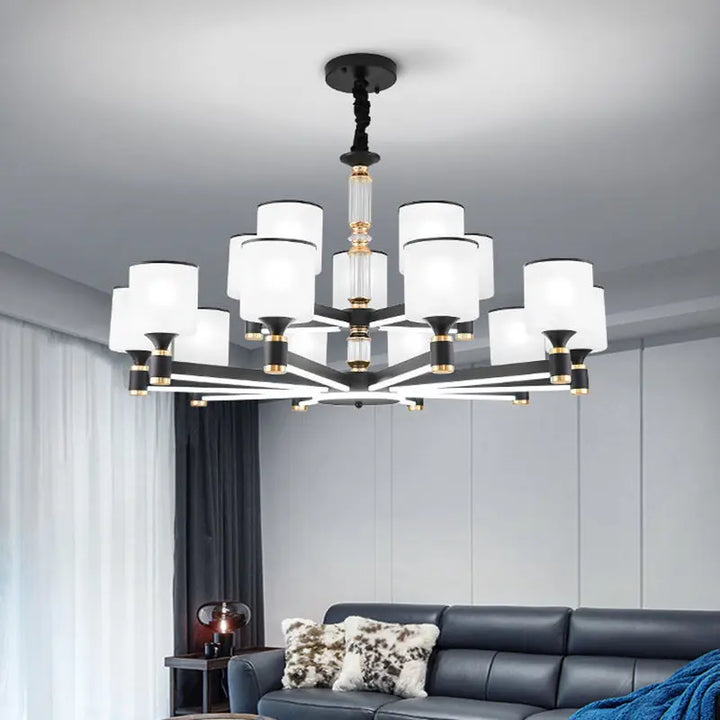 Modern Simple Chandelier Chinese Living Room Dining Room Bedroom Chandelier Ceiling Lamp Indoor Lighting Home Decor Fixture