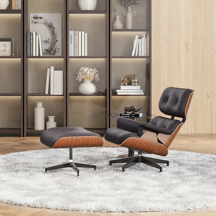 E LIFE Tall size Lounge Chairs Living Room Chair Sofa Genuine Leather Office Chair for bedroom