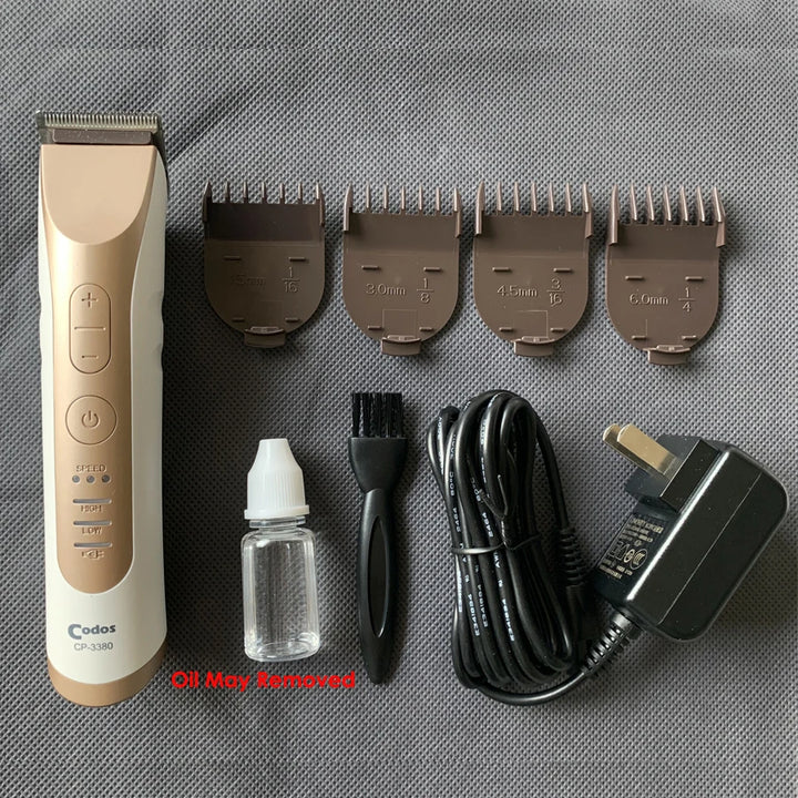 Codos CP3380 Pet Clipper Professional Electric Dog Grooming Haircut Cat Shaver Machine Steel Cutter Rechargeable Dog Clipper