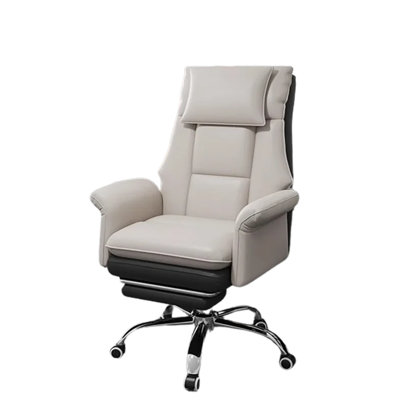 White Luxury Office Chair Mobile Footrest Premium ﻿aesthetic Gaming Chair Minimalist High Back Cadeira De Escritorios Furniture