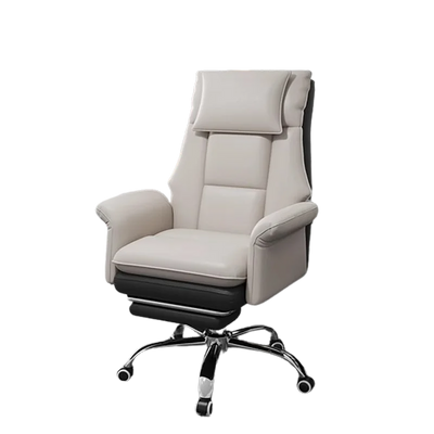 White Luxury Office Chair Mobile Footrest Premium ﻿aesthetic Gaming Chair Minimalist High Back Cadeira De Escritorios Furniture