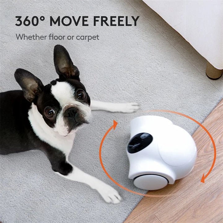 LMZOE Smart Wifi Pet Companion Laser Food Feeder Dispenser with Camera, Intelligent Robot, Pet Companion, Cat and Dog Toy