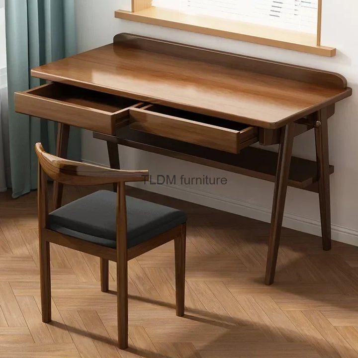 Wood Secretaire Office Desks Study Bedroom Simplicity Write Office Desks Computer Modern Bureaux Meuble Work Furniture QF50OD