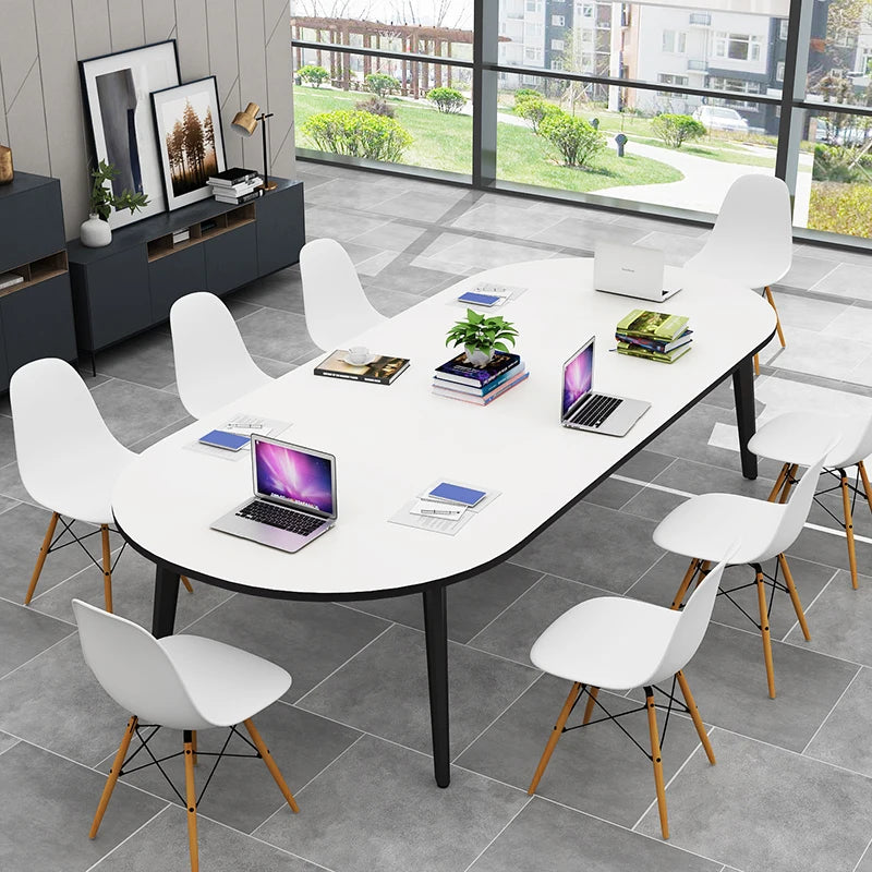 Coffee Standing Conference Tables Computer Study Modern White Office Desk Simple Square Tavolo Riunioni Office Furniture CM50HY