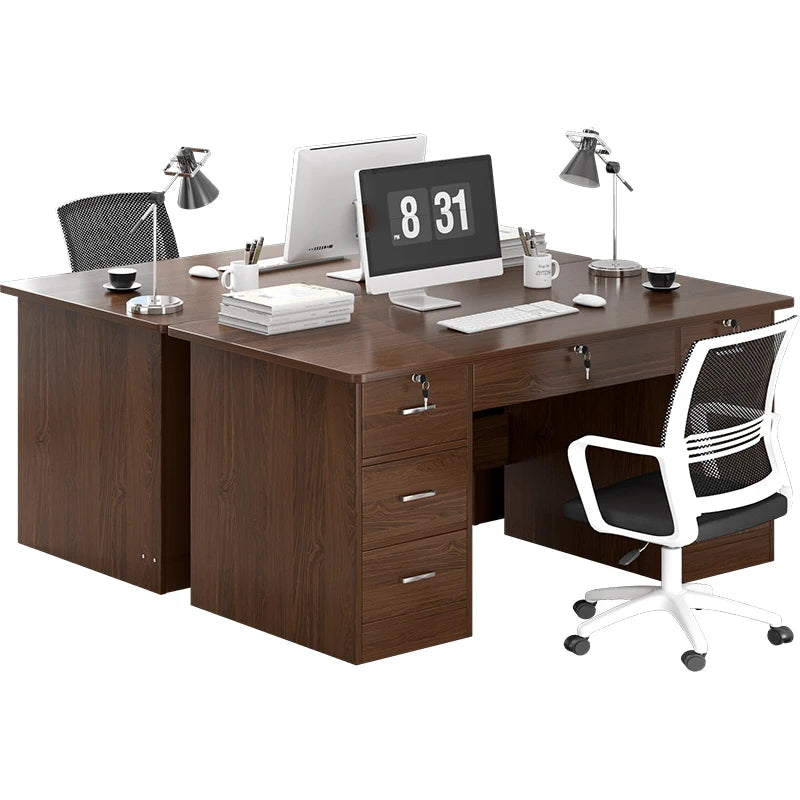 Table Workbench Office Desks Staff Computer Modern Boss Office Desks Study Secretaire Escritorio Ordenador Work Furniture QF50OD