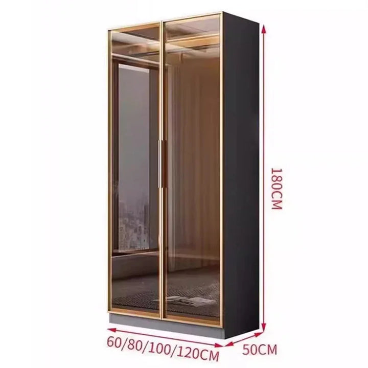 Glass Door Clothes Wardrobe Wood Individual Luxury Closet Divider Bedroom Organizer Underwear Design Armario De Ropa Decoration