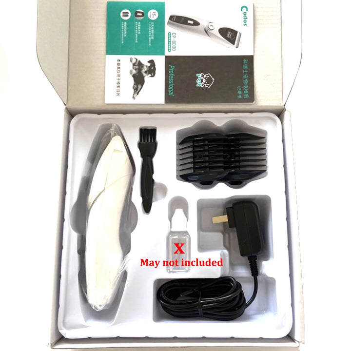 Codos CP8000 Pet Dog Hair Trimmers Electrical Professional Pet Clippers Grooming Tool Rechargeable Cat Dog Shavers