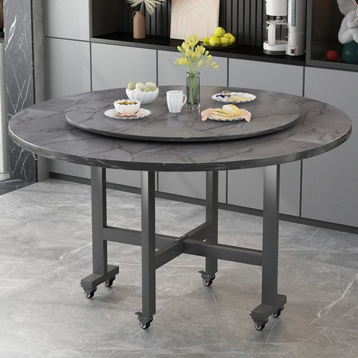 Turntable Wheel Dining Tables Round Entryway Center Waterproof Coffee Tables Italian Mobile Muebles De Cocina Kitchen Furniture