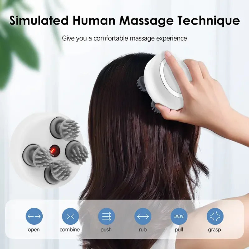 AliExpress Collection Multi Claw Head Massager Electric Relaxation Shoulder Leg Arm Neck Deep Tissue Head Scalp Kneading