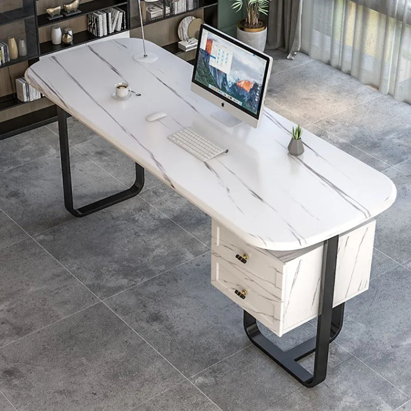 Floor Luxury Office Desk Nordic Writing Desktop Study Computer Desks Solid Wood Black Escritorios De Ordenador Modern Furniture