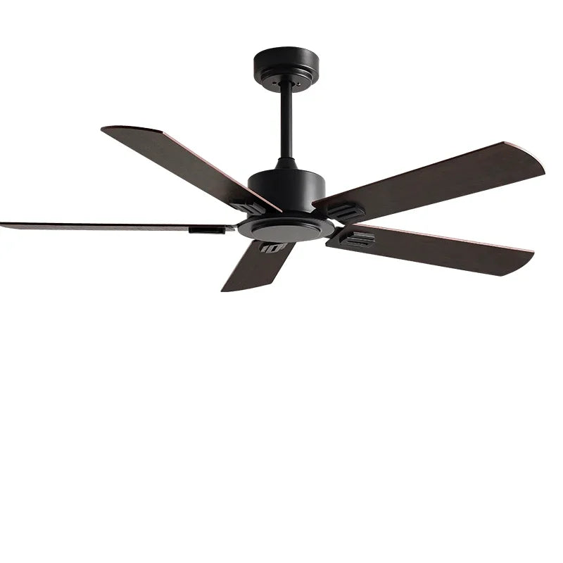 Industrial Style  Ceiling Fan 56InchBlack Retro Remote Control Indoor Restaurant Living Room  Without Lamp Electric Fan 110 220V