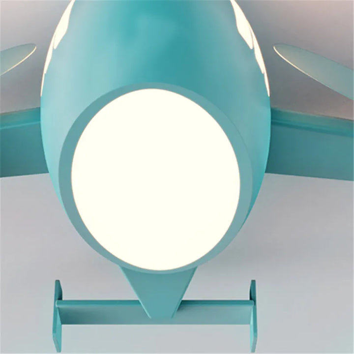 Creative Led airplane ceiling light for children room dimmable cartoon light eye care Boys Nursery baby room decoration light