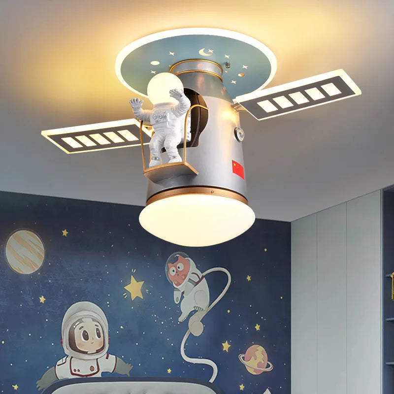 Modern led ceiling lights for children kids room lamparas de teco Cartoon Space LED ceiling lamp for boys baby room