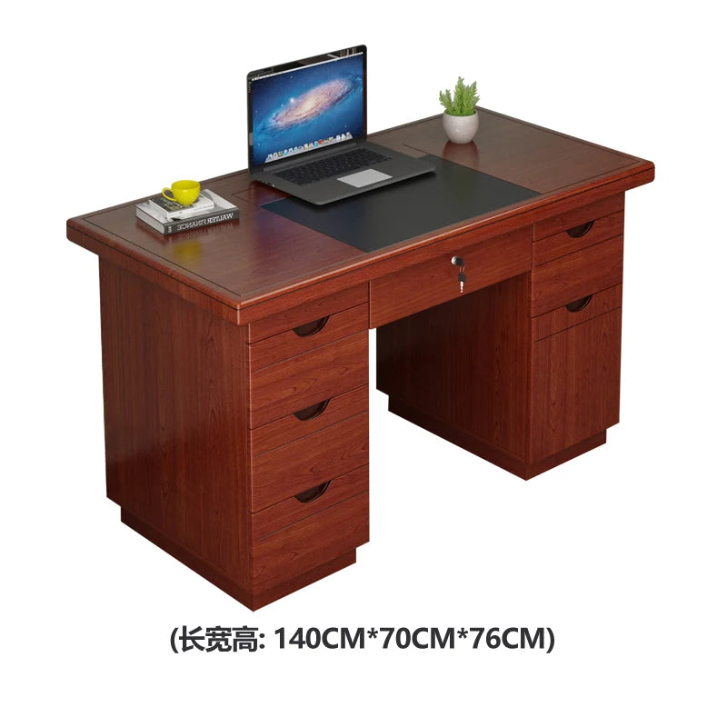 Ergonomic Slip Mat Desk Drawer Storage Hole Cover Aesthetic Desk Table President Luxury Escritorio De Oficina Library Furniture