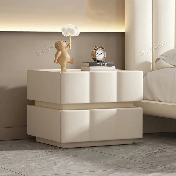 Modern Nordic Bedside Storage Nightstand - Aesthetic European Design