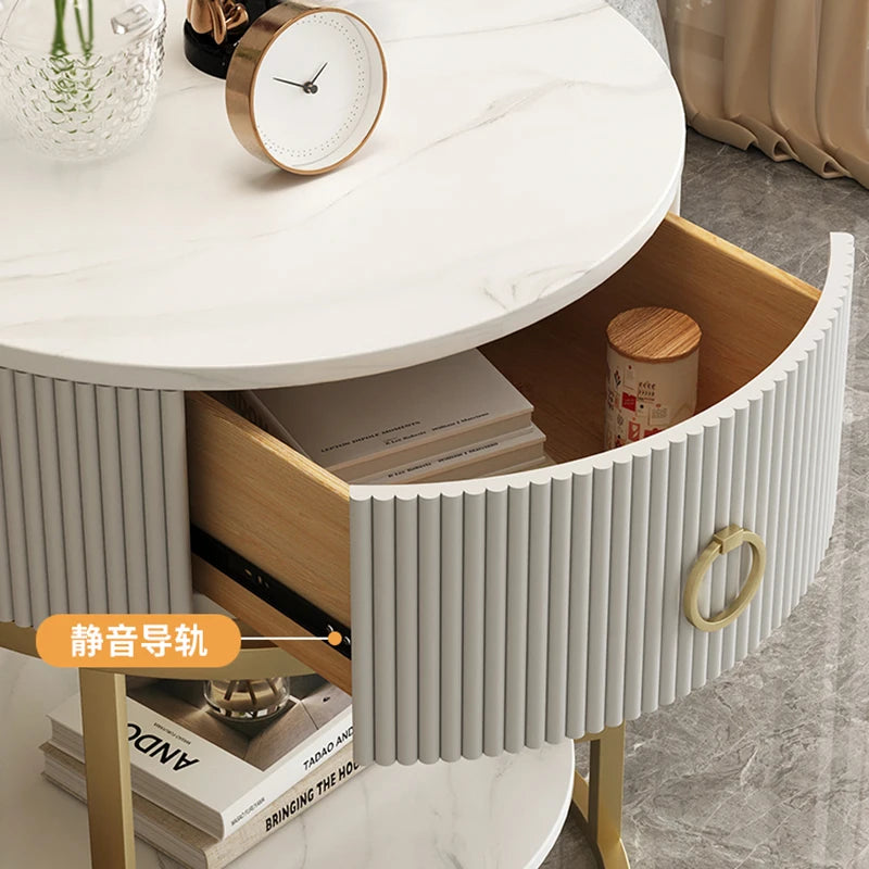 Modern White Nightstand Table Cabinets Mobile Makeup Tables Nightstands Tv Stands Drawer Coffee Muebles Dormitorio Furniture