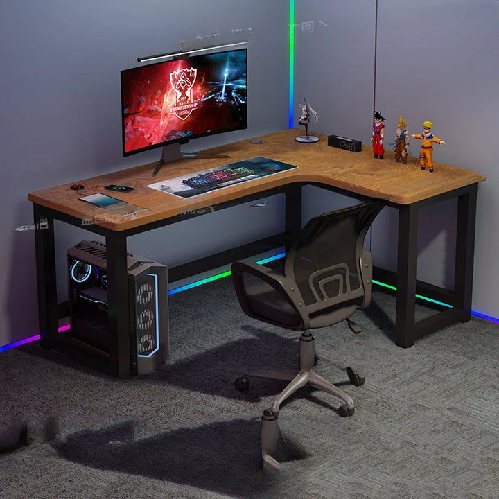 Multifunctional Gamer Bedroom Desk Office Standing Portable Computer Desks L Shaped Seating Escritorio Oficina Furniture Home