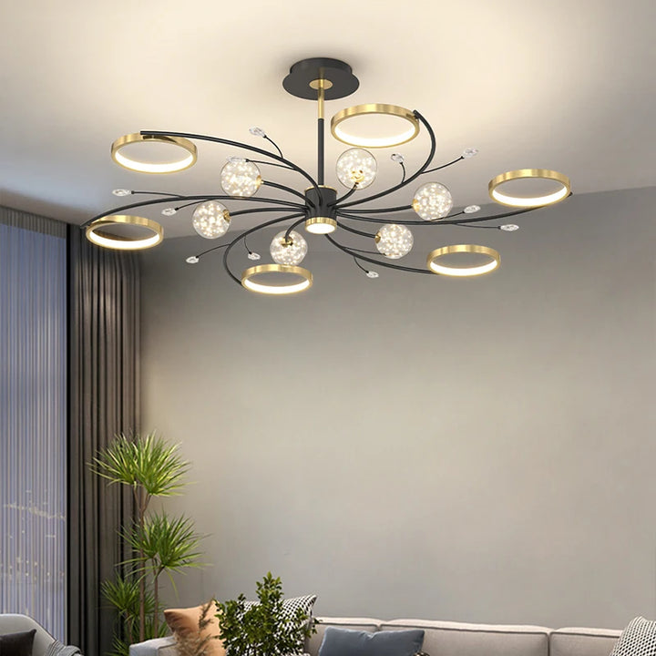 LED Pendant Chandeliers Ceiling Light For Living Room Bedroom Ceiling Light With Remote Control Home Indoor Lighting Decor Lamps