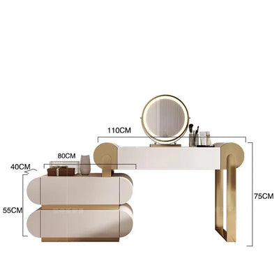 Makeup Coffee Vanity Dressers Desk Bedroom Computer Console Mobile Storage Dressers Salon Comoda Pra Quarto Room Furniture HDH
