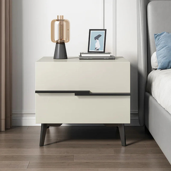 Bedside Table Simple Modern Household Italian Minimalist Bedside Table Small Light Luxury High-end Bedside Storage Locker