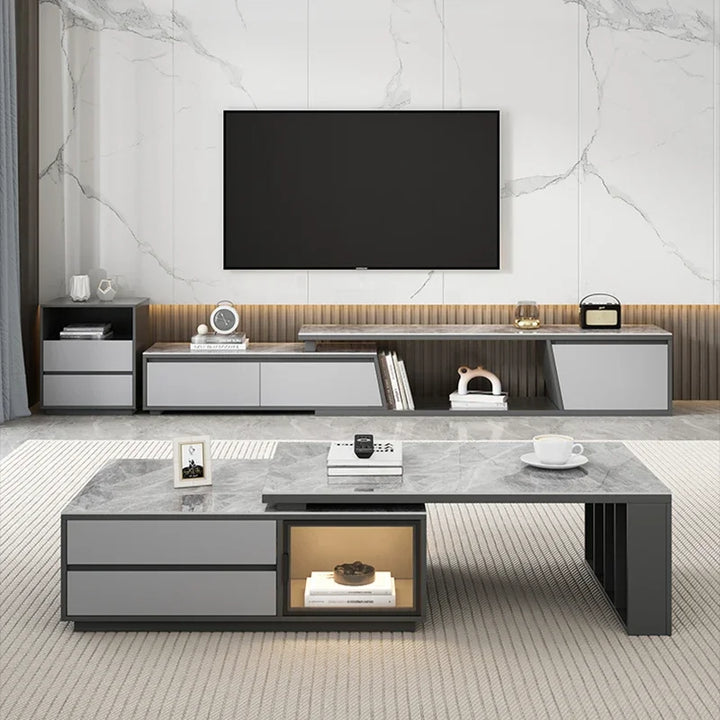 Office Display Tv Stands Floor Metal Led Dinning Entertainment Glass Tv Table Unit Universal Mueble Salon Living Room Furniture