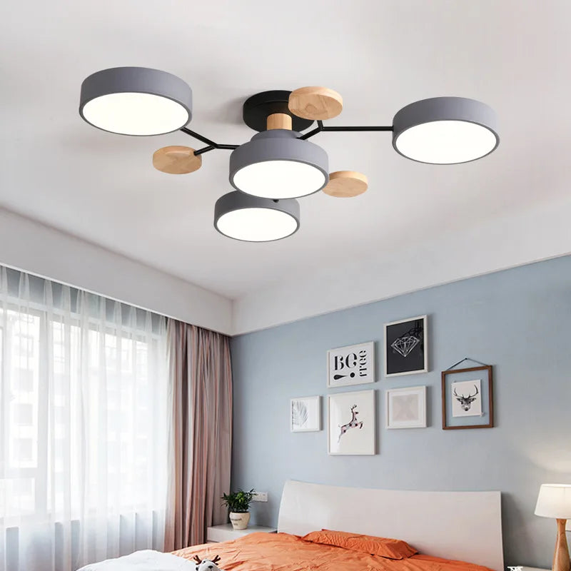 Nordic Modern LED Ceiling Lights for Living Room Bedroom Kitchen Deco Chandeliers Home Indoor Ceiling Lamps Lustre Lampara techo