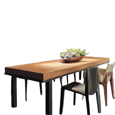 Modern Dinner Table Kitchen Home Service American Creative Unique Table Steel Art Beautiful Meeting De Comedor Home Furniture