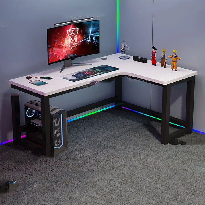 Multifunctional Gamer Bedroom Desk Office Standing Portable Computer Desks L Shaped Seating Escritorio Oficina Furniture Home