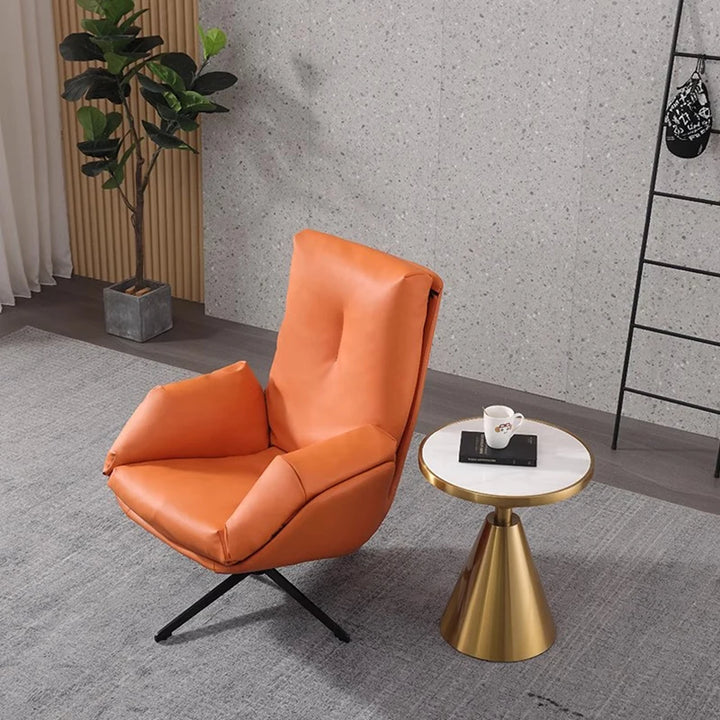 Orange Sofa Living Room Makeup Swivel Recliner Dining Floor Office Reception Chairs Meditation Chaise Lounges Unique Furniture