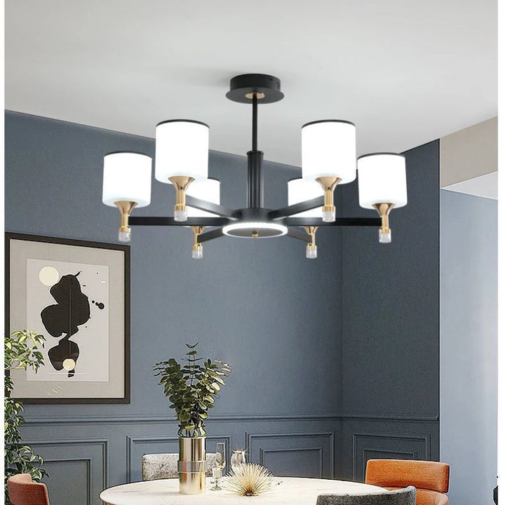 Modern Simple Chandelier Chinese Living Room Dining Room Bedroom Chandelier Ceiling Lamp Indoor Lighting Home Decor Fixture