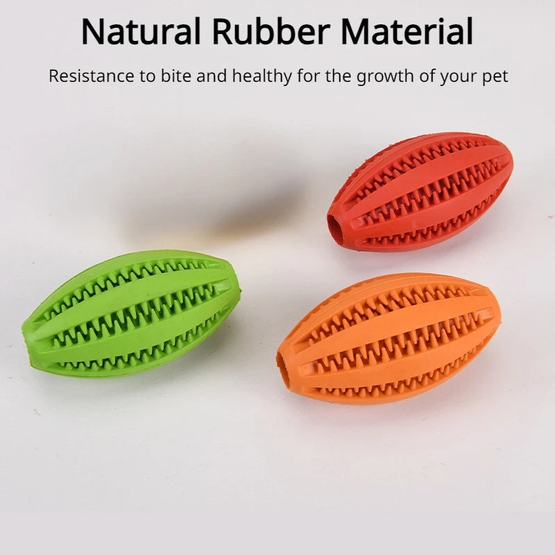 Pet Dog Toy Interactive Rubber Balls for Small Large Dogs Puppy Cat Chewing Toys Pet Tooth Cleaning Indestructible Dog Food Ball