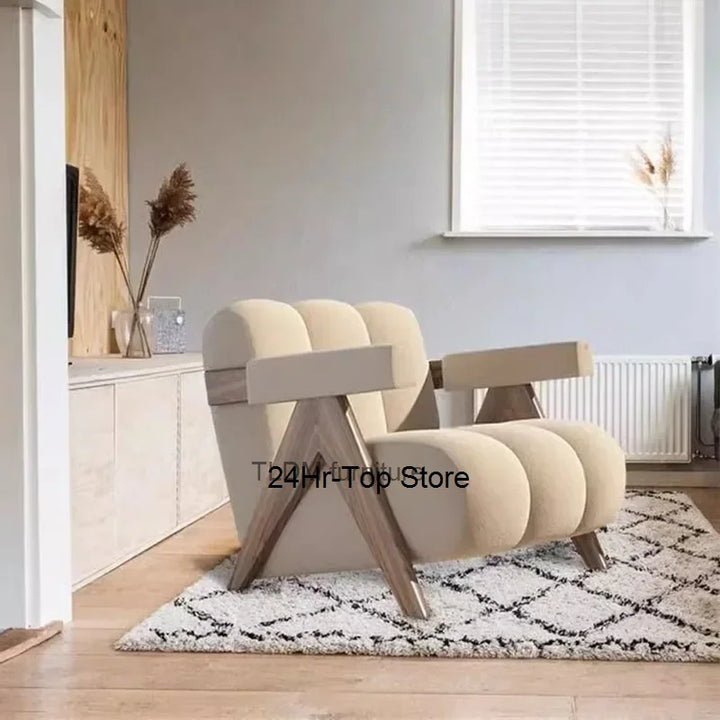 Elastic Arm Living Room Chair Balcony Office Bedroom Lounge Chair Portable Ergonomic Poltrone Da Salotto Home Furniture