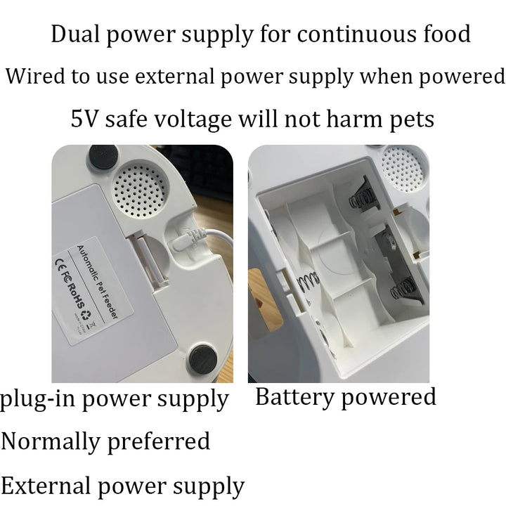 Automatic Cat Feeder With Camera Video Cat Food Dispenser Pet Smart Voice Recorder Remote Control Auto Feeder Pet Feeder