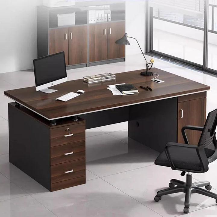 Study Writing Office Desk Drawers Executive Filing Laptop Drafting Storage Office Desk Modern Scrivania Tavolo Furniture HDH