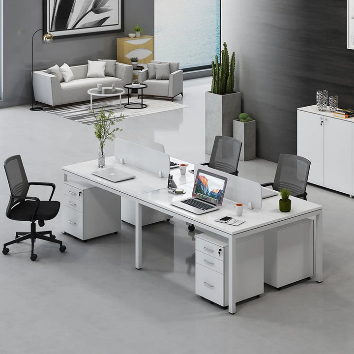 Modern Cabinet Computer Table Office Aesthetic Writing White Computer Desks Laptop Drawers Mesas De Computador Home Furniture