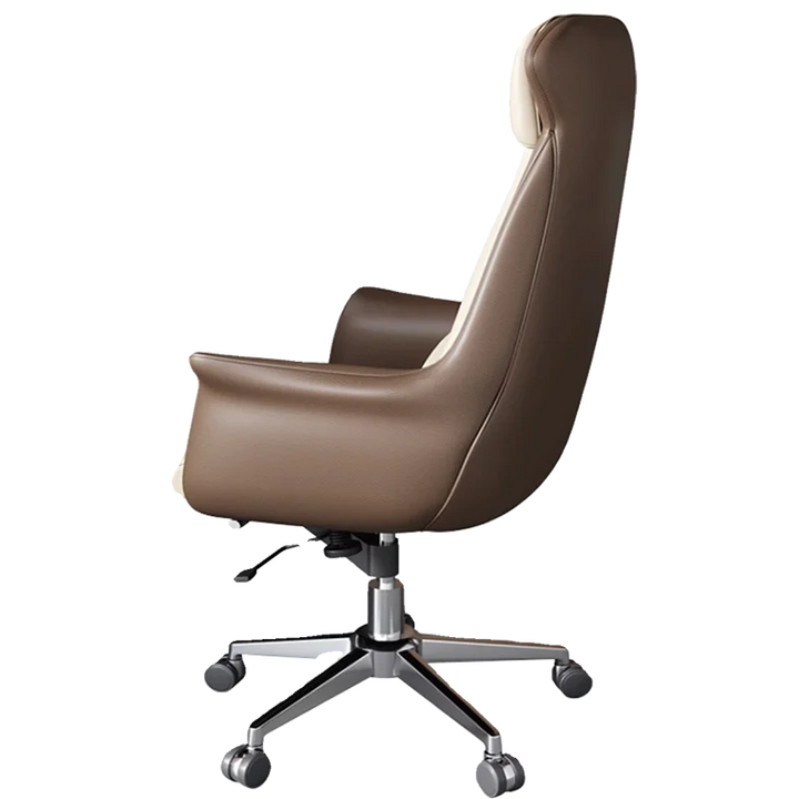 Leather Study Office Chair Swivel Reception Luxury Mobile Computer Bedroom Office Chair Armrest Silla Oficinas Office Furniture