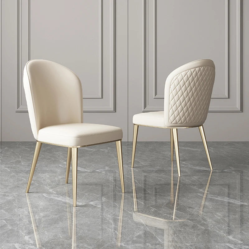 Metal Luxury Throne Dining Room Chairs Nordic Dressing Table Makeup Soft Office Chair Designer Hocker Nordic Furniture XY50dc