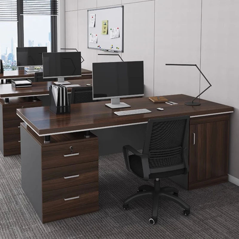 Modern Staff Office Desks Combination Combination Simplicity Workbench Office Desks Mesa Escritorio Working Equipment QF50OD