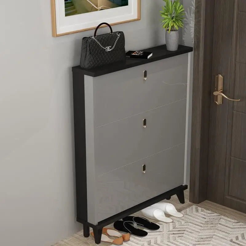 Modern Holder Shoe Cabinets Hallway Salon Design Nordic Simple Organizer Shoe Cabinets Wooden Armario Zapatero Furniture Hall