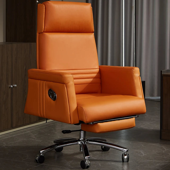 Leather Office Chairs Rolling Vanity Ergonomic Reading Floor Office Chairs Comfortable Sillas De Escritorio Home Furniture