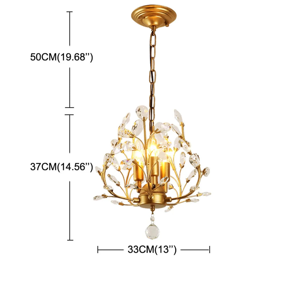 Modern LED Crystal Chandelier Indoor Lighting Ceiling Chandeliers Lusters Cristal for Living Room Bedroom Kitchen Fixture Lights