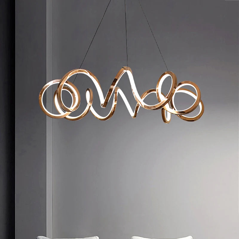 Modern rose gold Pendant lamp Chandeliers for dining room pendant lights hanging lamps for ceiling Pendant lamp indoor lighting