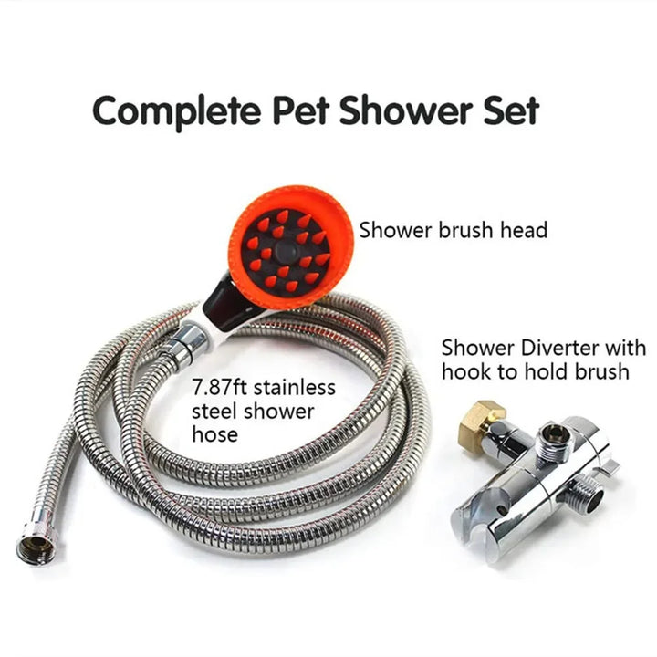 Pet Shower Sprayer Comfortable Massage Grooming Bathing Tool Handheld Dog Cat Faucet Sprayer Pet Supplies for Dogs Cats Washing