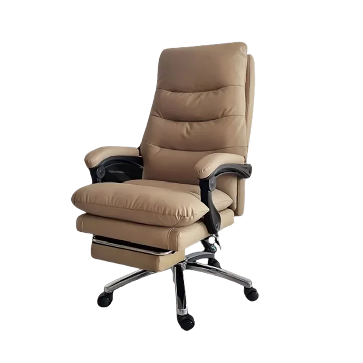 Folding Brown Gaming Chairs Leather Luxury Comfy Gaming Recliner Relaxing Cushion Folding Bed Chair Entrance Hall Furniture