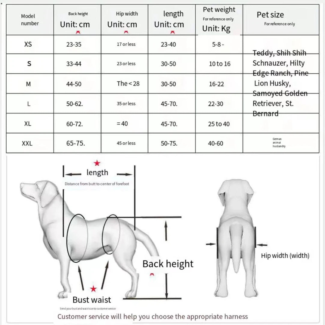 Dog Wheelchair Car For Back Legs Portable Adjustable Luxury Pet Btace Training Rehabilitation Disability  Auxiliary Accessories