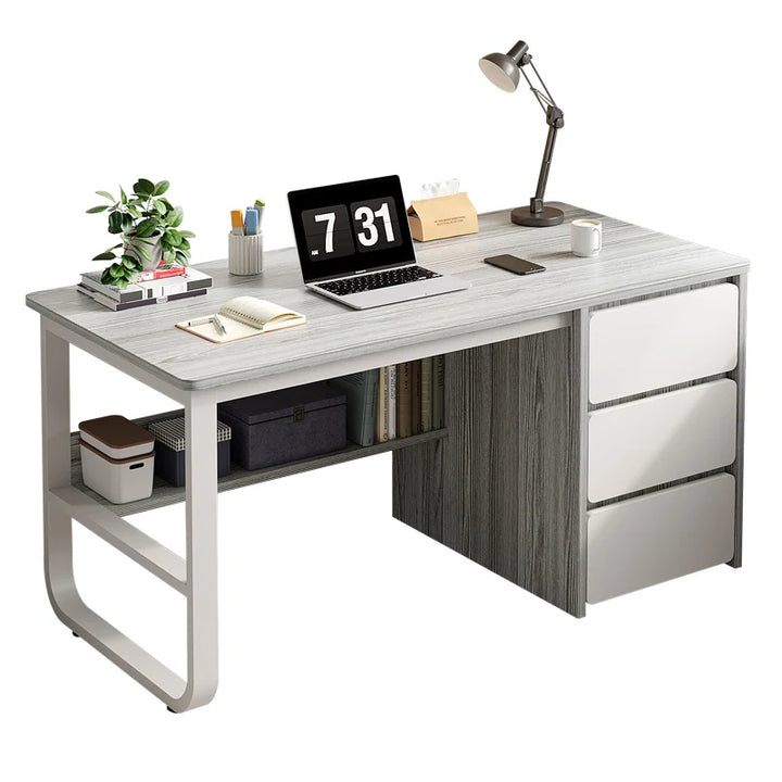 Modern Computer Office Desk Standing Reception Workstation Student Office Desk Bedroom Scrivania Con Cassetti Luxury Furniture