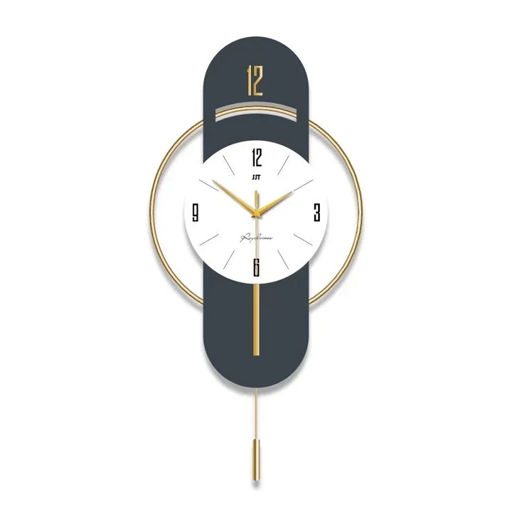 Simple Large Wall Clock Gold Modern Aesthetic Nordic Light Wall Clock Luxury Living Room Watch Reloj De Pared Home Decoration